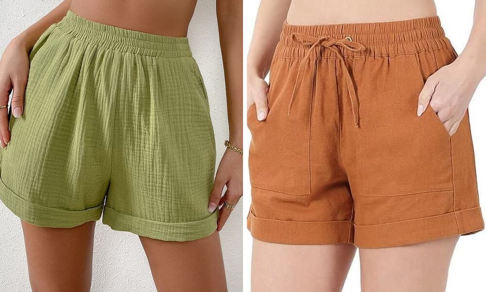 different rayon fabric shorts