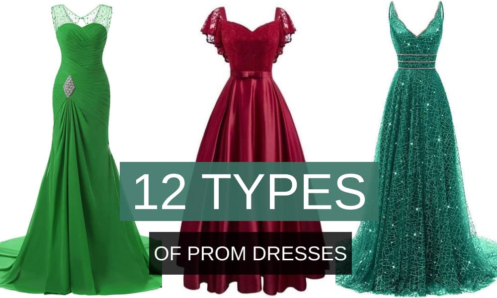 Types of clearance prom dress styles