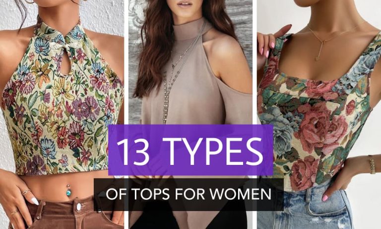 different types of tops for women